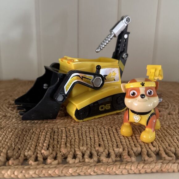 Paw Patrol Rubble All Stars Bulldozer Vehicle & Figure Complete Exclusive Toy - Picture 2 of 7